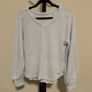 Hollister Baby Blue Fuzzy Sweater